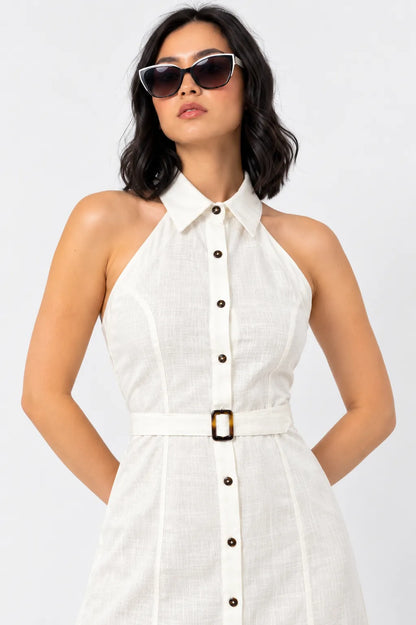 VESTIDO CAMISERO LARGO B-C 8529