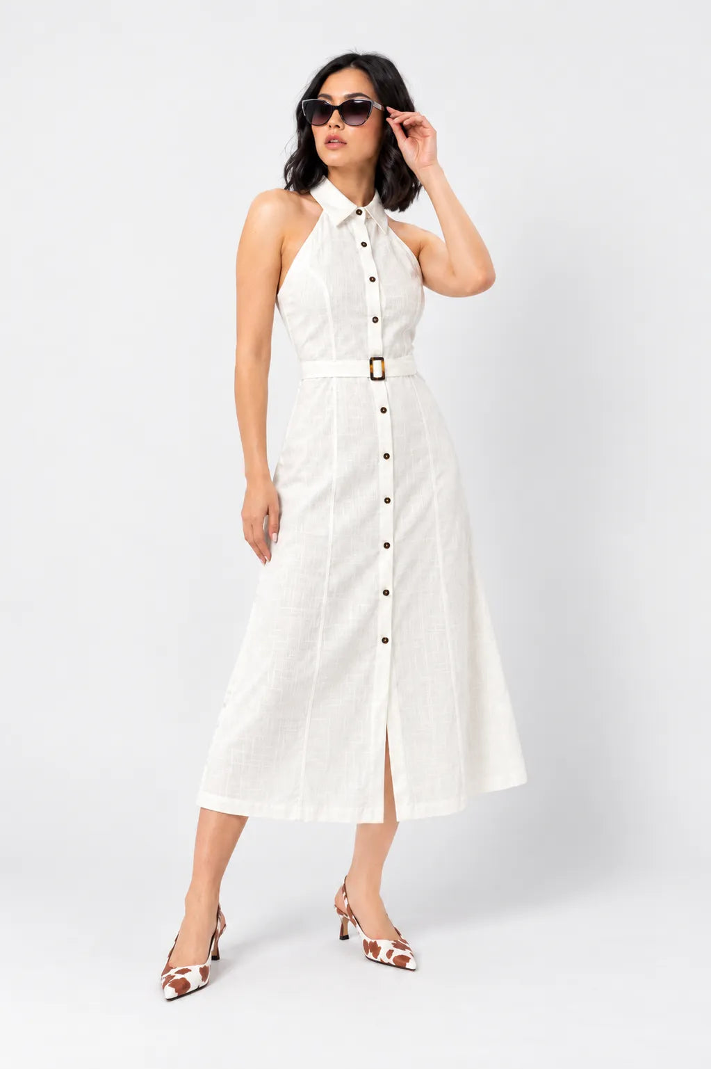VESTIDO CAMISERO LARGO B-C 8529
