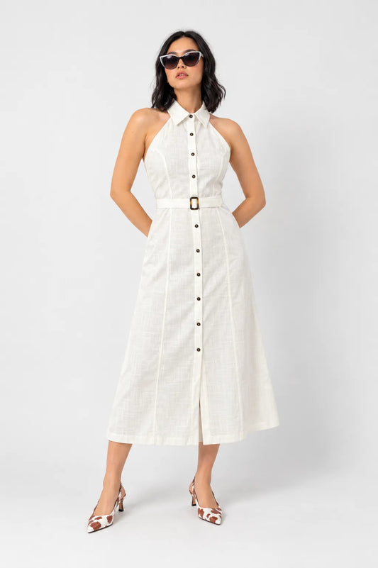 VESTIDO CAMISERO LARGO B-C 8529