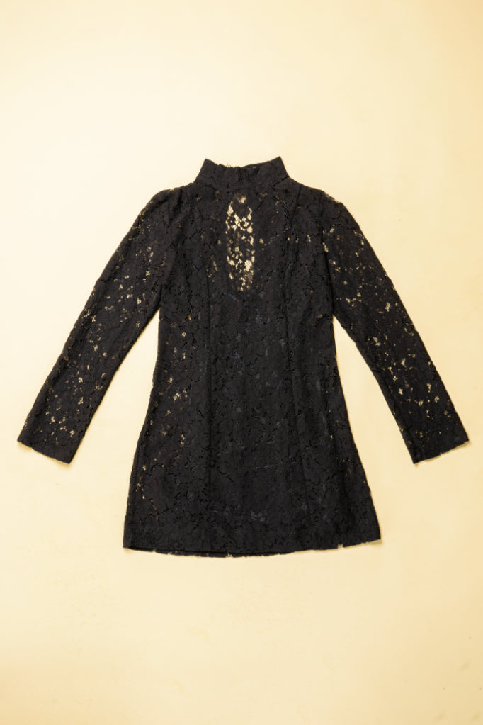 BH VESTIDO CORTO ENCAJE 8195.