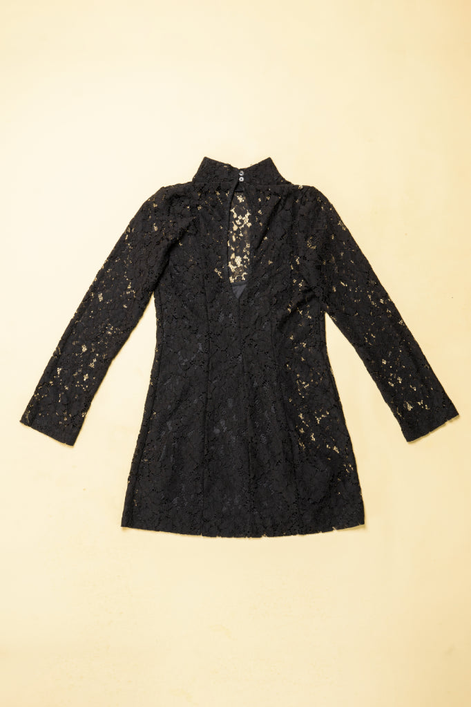 BH VESTIDO CORTO ENCAJE 8195.