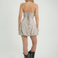 VESTIDO CORTO GLOBO 7167