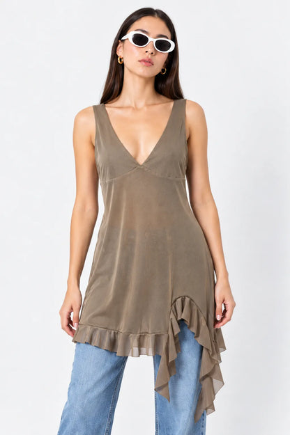 VESTIDO CORTO MESH G-M 8627