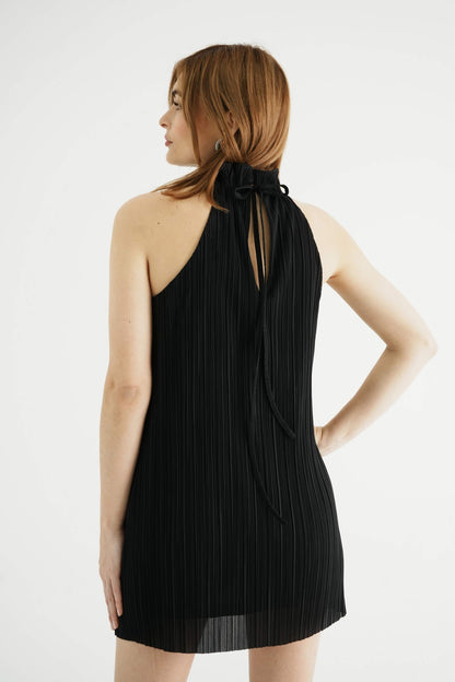 VESTIDO CORTO PLISADO 7941