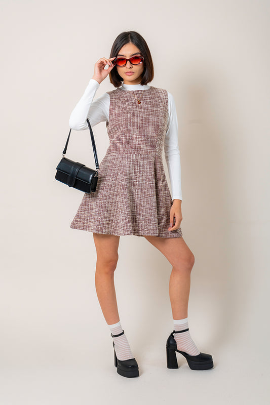 VESTIDO CORTO TWEED B-F 8178.