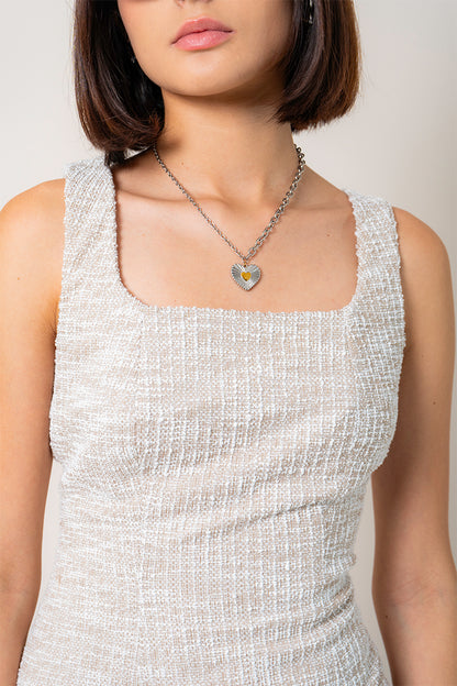 VESTIDO CORTO TWEED B-M 8726.