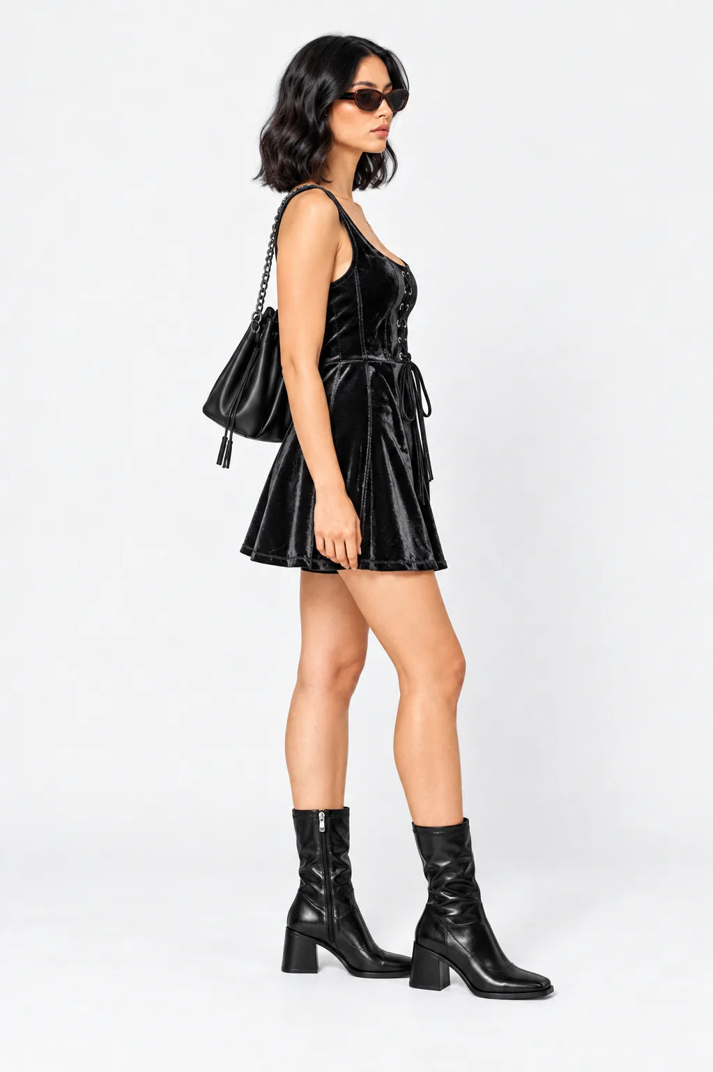 VESTIDO CORTO VELVET E-M 9947