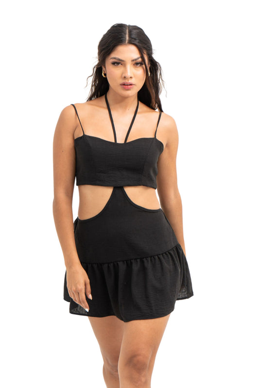 VESTIDO CORTO VOLANTES LORELEI