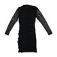 VESTIDO DRAPEADO CORTO MESH LAILA