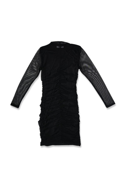 VESTIDO DRAPEADO CORTO MESH LAILA