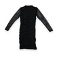 VESTIDO DRAPEADO CORTO MESH LAILA