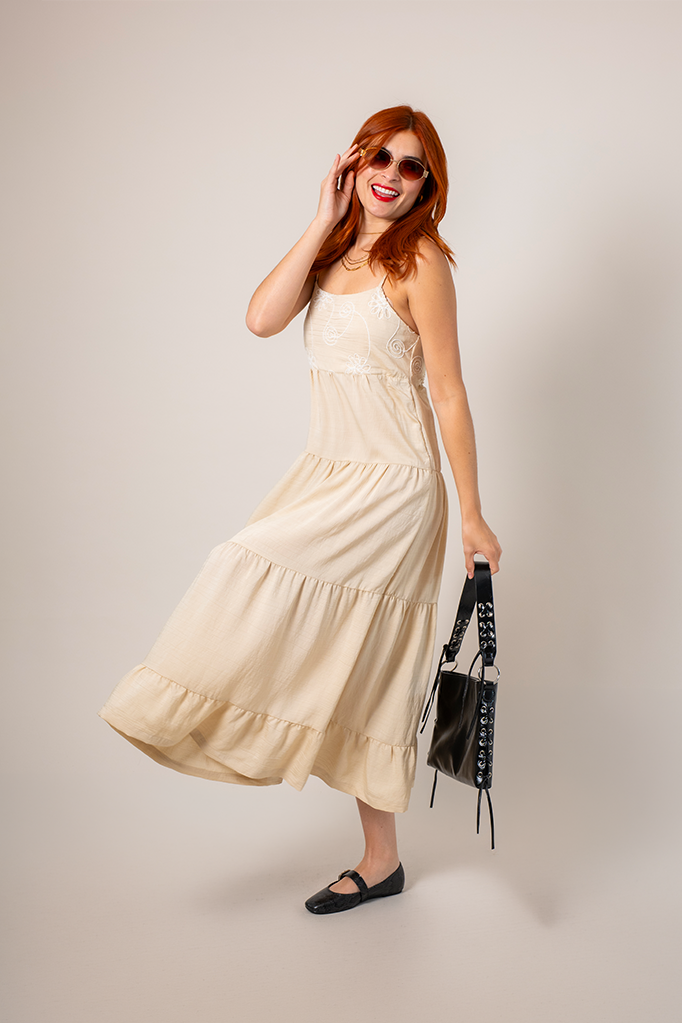 VESTIDO FLUIDO LARGO G-C 8515