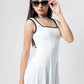 VESTIDO LARGO CONTRASTE B-C 8167.