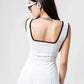 VESTIDO LARGO CONTRASTE B-C 8167.
