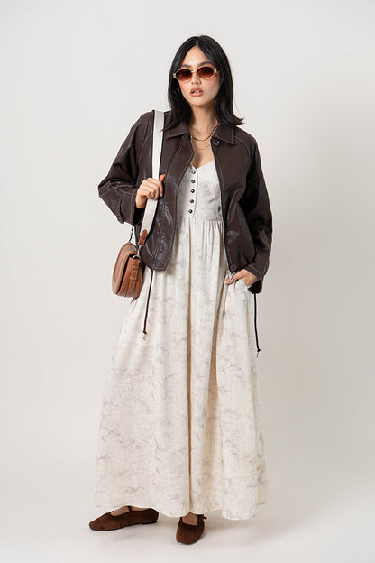 VESTIDO LARGO LINO B-C 9145.