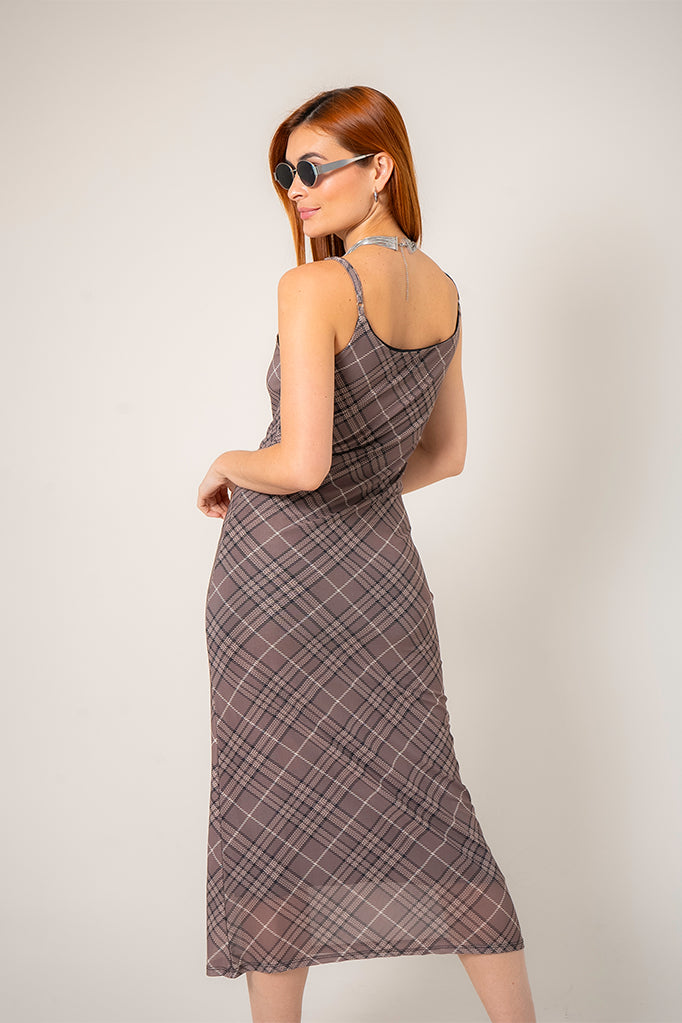 VESTIDO LARGO MESH B-M 9185.