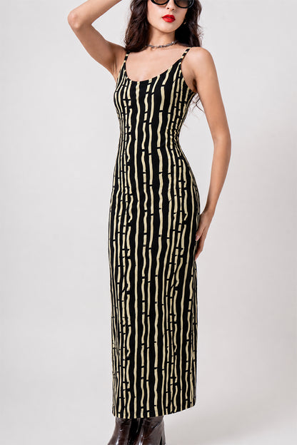 VESTIDO LARGO TEXTURA B-C 9151.
