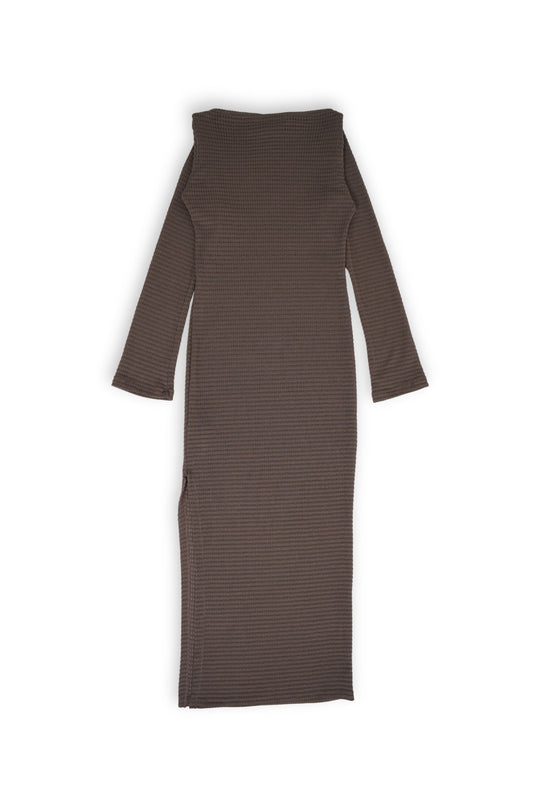 VESTIDO LARGO TEXTURA PAO