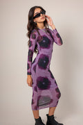 VESTIDO MANGA LARGA MESH E-F 9160.
