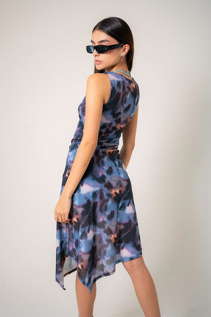 VESTIDO MIDI MESH B-M 9166.