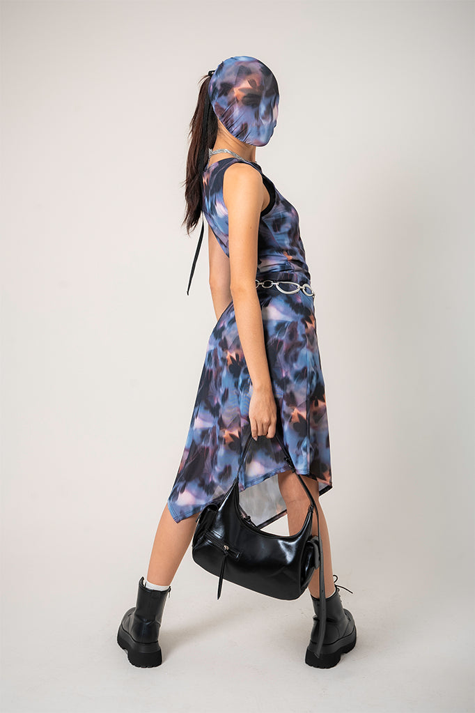 VESTIDO MIDI MESH B-M 9166.
