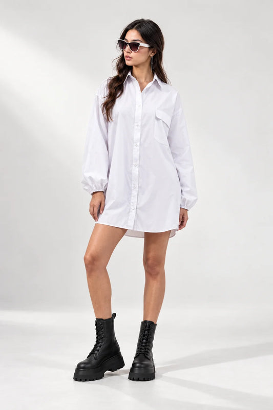 VESTIDO POPELINA OVERSIZE 7960