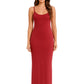 VESTIDO RIB LARGO AJUSTADO TIRANTES 7136