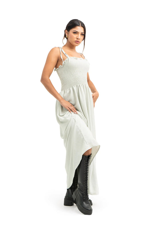 VESTIDO FLUIDO LARGO FEROE