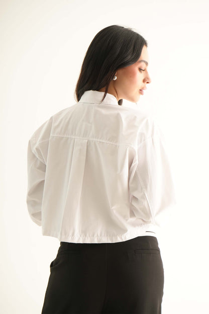 CAMISA CROPPED BOLSILLOS AUSTEN