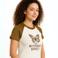 CAMISETA CROP COMBINADA STOESSEL