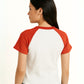 CAMISETA CROP COMBINADA STOESSEL