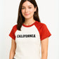 CAMISETA CROP COMBINADA STOESSEL