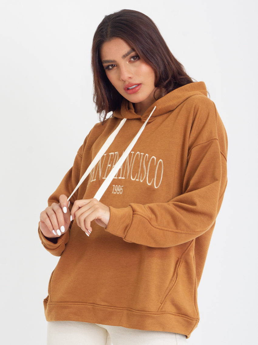 BUZO OVERSIZE SAN FRANCISCO VERDE MILITAR