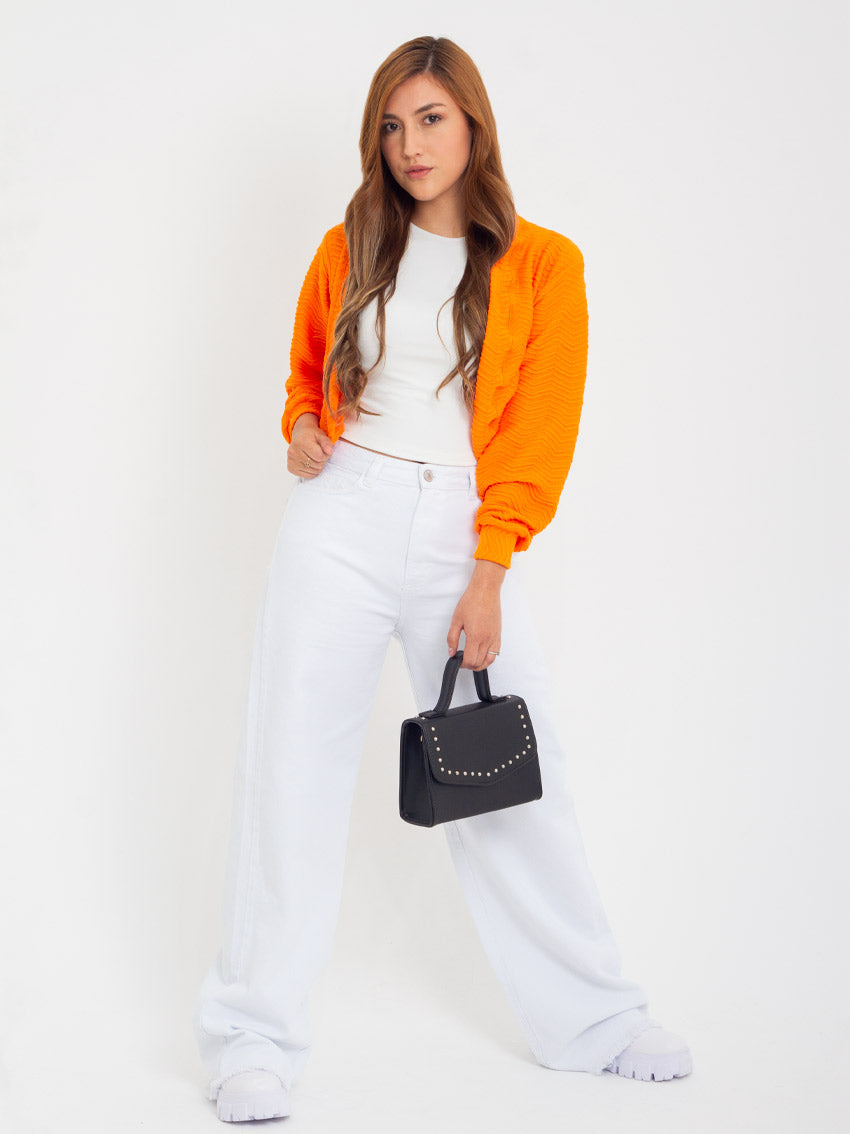 CARDIGAN FREE NARANJA