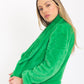 CHAQUETA EFECTO PELO MIMOSA NARANJA