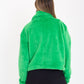 CHAQUETA EFECTO PELO MIMOSA NARANJA
