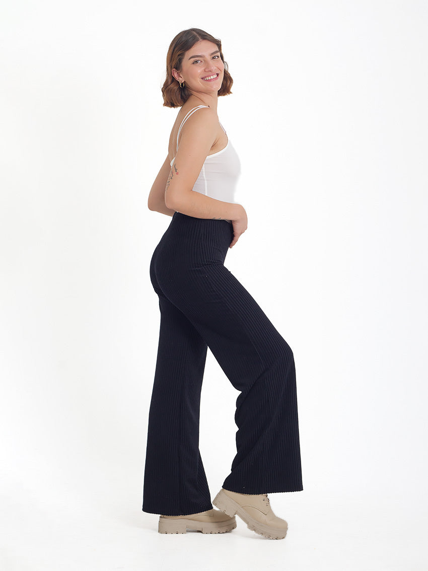 PANTALON PALAZZO MARIELLA NEGRO