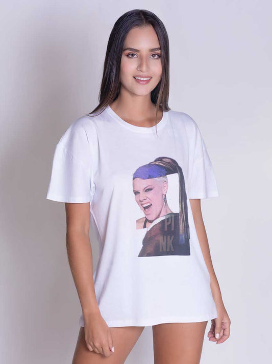 Camiseta Oversize Pink.