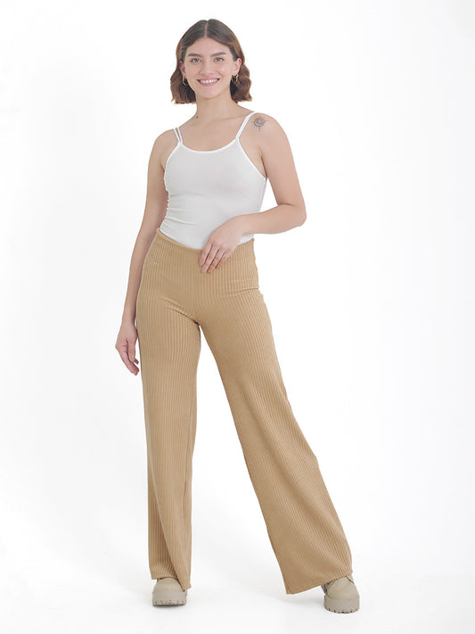 PANTALON PALAZZO MARIELLA CAMEL