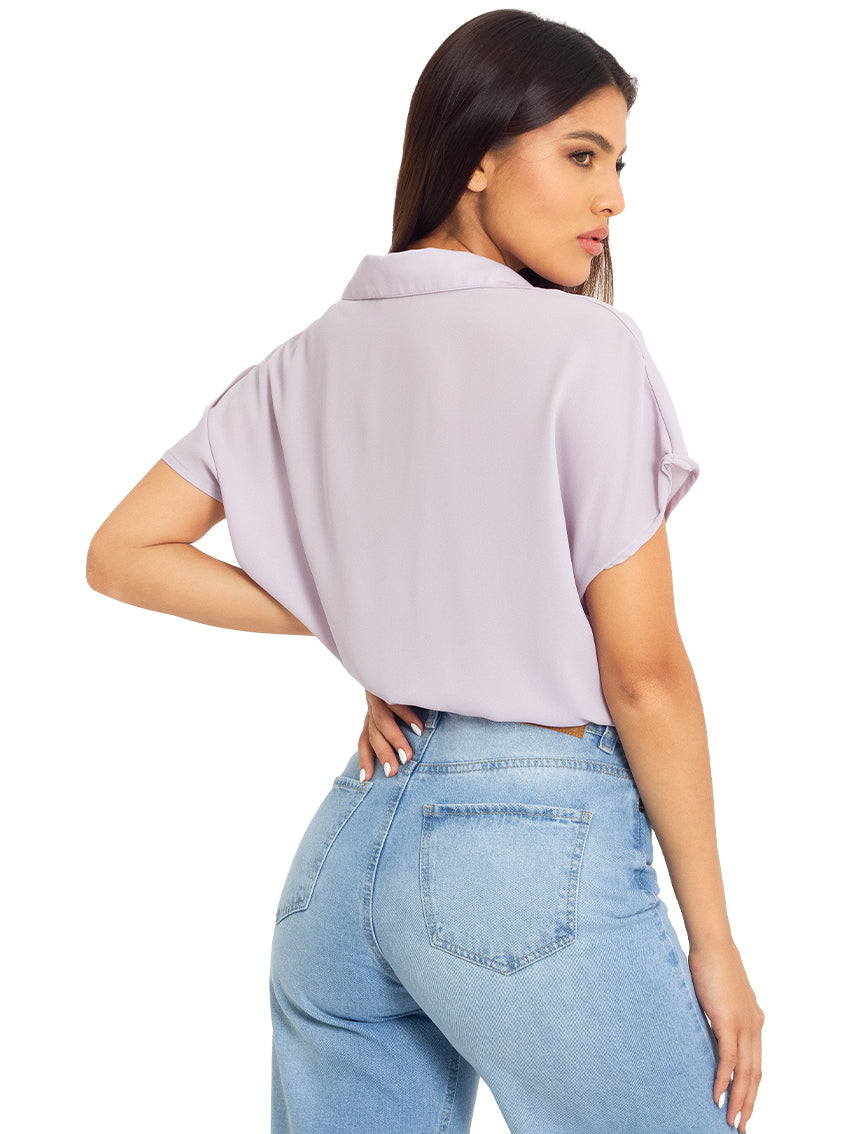 CAMISA MANGA CORTA RICK NARANJA