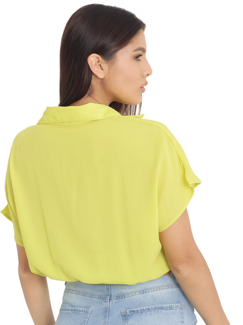CAMISA MANGA CORTA RICK NARANJA